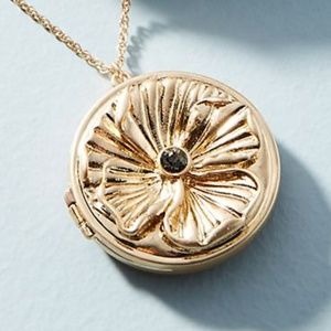 {ANTHROPOLOGIE} Double Medallion Pendant Lockets